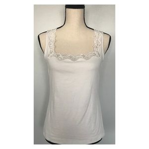 Talbots Cream tank Top